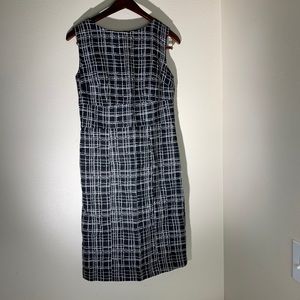 Merona Dress Size 10 Black & Silver